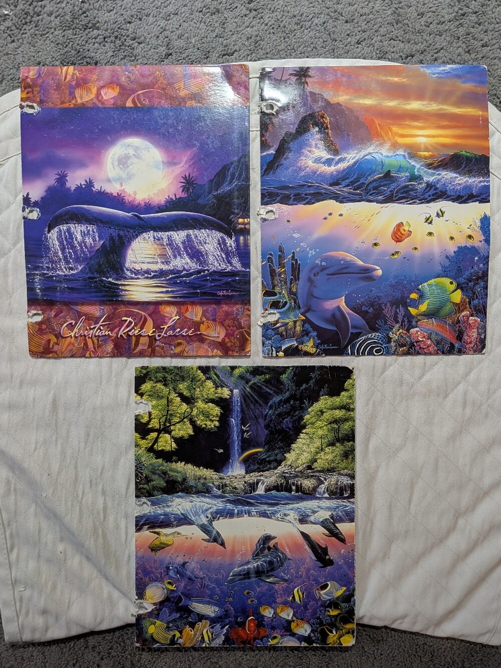 3pc Vintage Lassen Folders Infinite Way Beyond the Reef Ancient Mysteries Lot